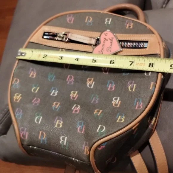 Dooney & Bourke Backpack Vintage Multi Colored Rare - Picture 8 of 12